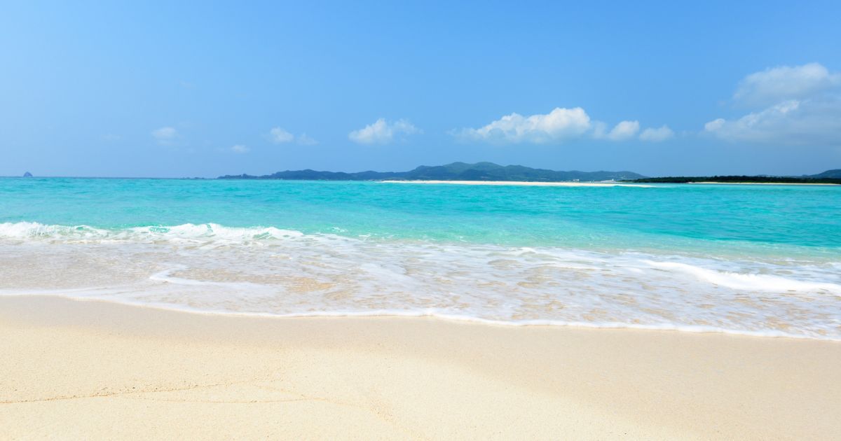 久米島の海と空